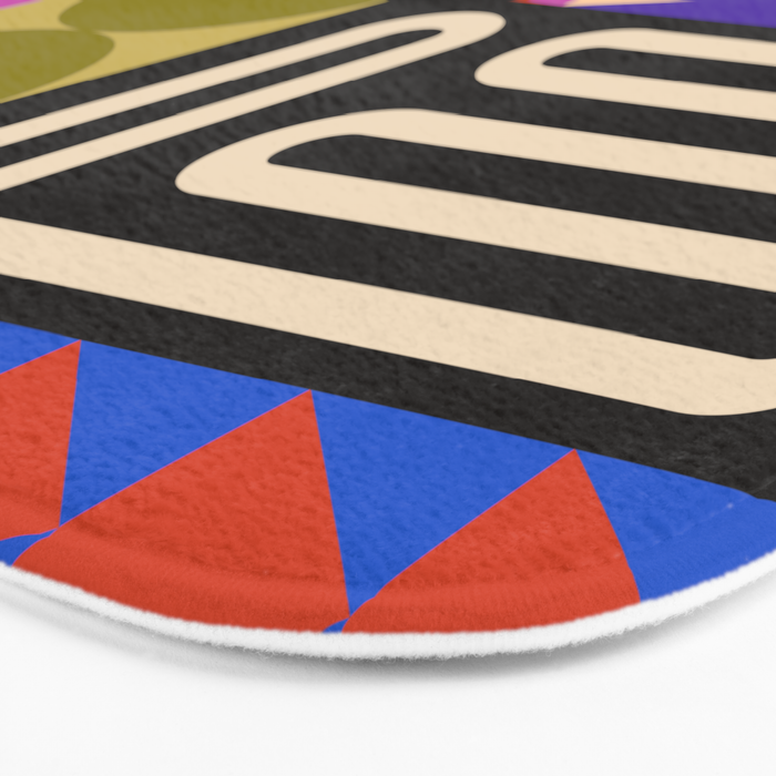 Geometric Bold Colorful Play Pattern Bath Mat Gallery Image 3