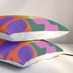 Geometric Bold Colorful Play Pattern Pillow Sham Gallery Image 3