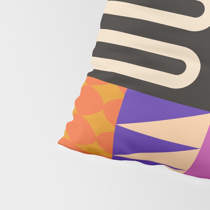 Geometric Bold Colorful Play Pattern Pillow Sham Gallery Image 4