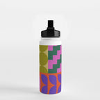 Geometric Bold Colorful Play Pattern Water Bottle Gallery Image 2