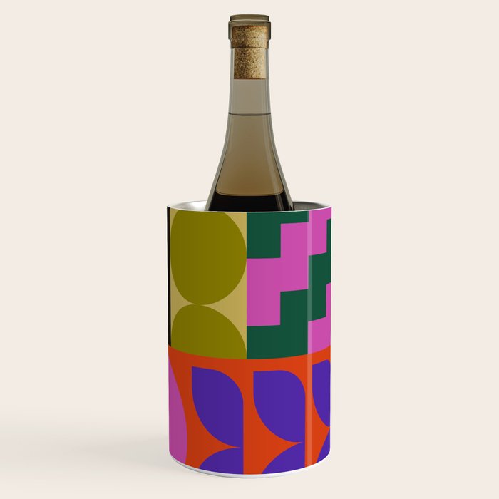 Geometric Bold Colorful Play Pattern Wine Chiller Gallery Image 3