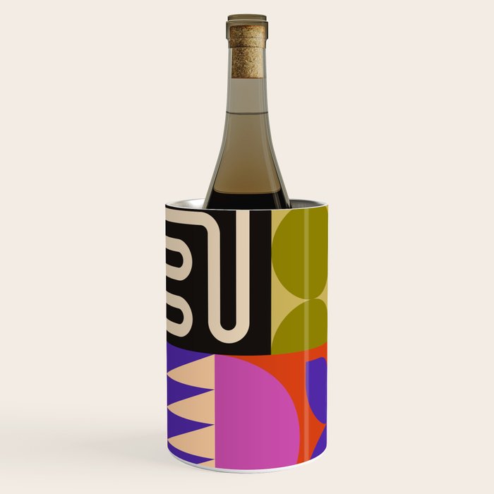 Geometric Bold Colorful Play Pattern Wine Chiller Gallery Image 1
