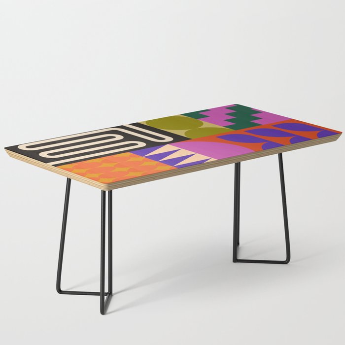 Geometric Bold Colorful Play Pattern Coffee Table Gallery Image 1