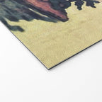 Autumn Rain in Yama - Summer Green Island Forest Ukiyoe Nature Landscape Welcome Mat Gallery Image 2
