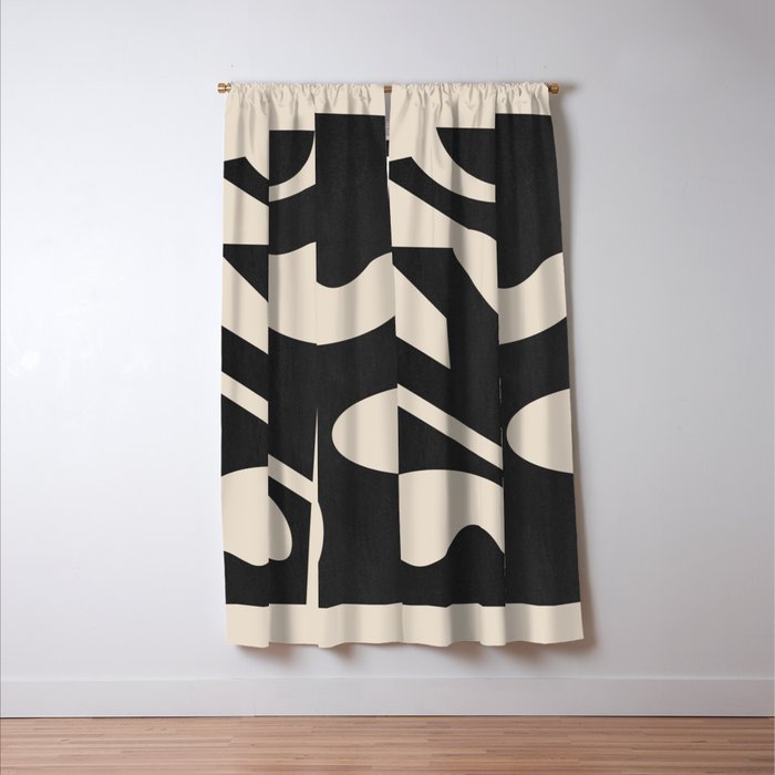 Abstract Minimal Shapes 139 Window Curtain Gallery Image 3