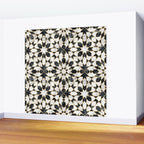 Black and white marble Moroccan mosaic Wall Mural Gallery Image 2