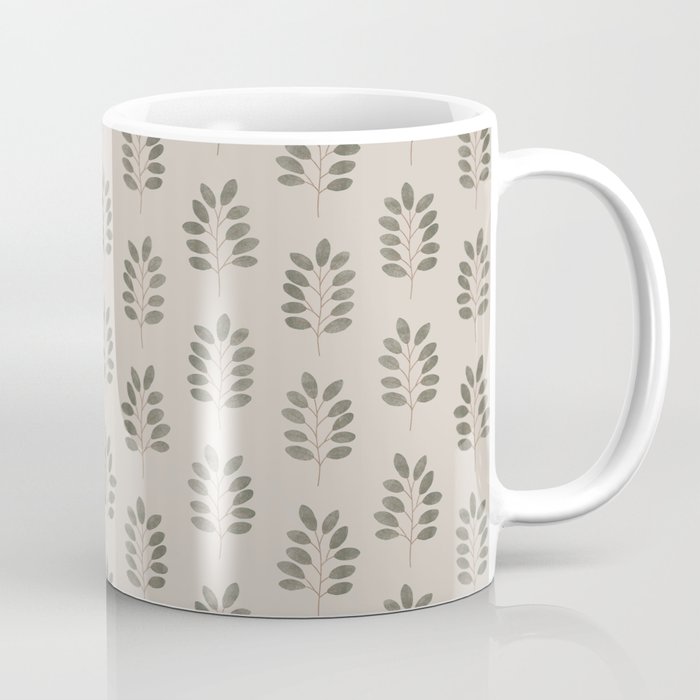 noble branches - pewter and olive Coffee Mug Gallery Image 1