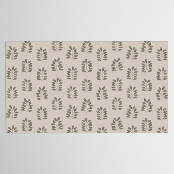 noble branches - pewter and olive Tablecloth Gallery Image 2