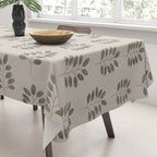 noble branches - pewter and olive Tablecloth Gallery Image 3