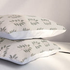 noble branches - pewter and olive Pillow Sham Gallery Image 3