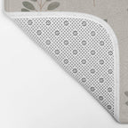 noble branches - pewter and olive Bath Mat Gallery Image 2