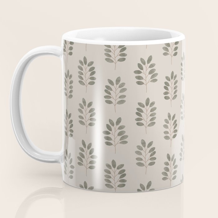 noble branches - pewter and olive Coffee Mug Gallery Image 3