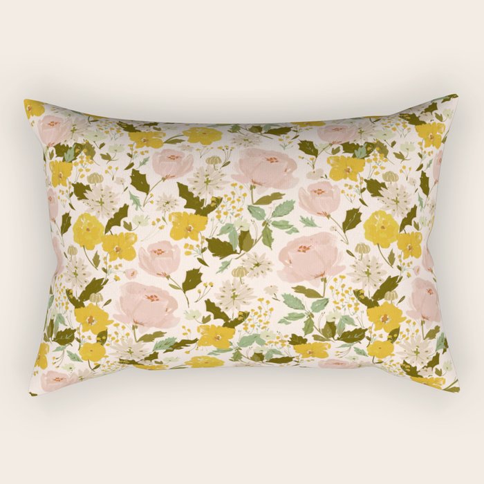 Alice's vintage garden Rectangular Pillow Gallery Image 2