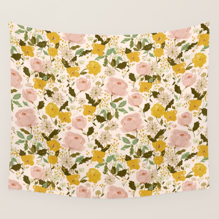 Alice's vintage garden Wall Tapestry Gallery Image 1