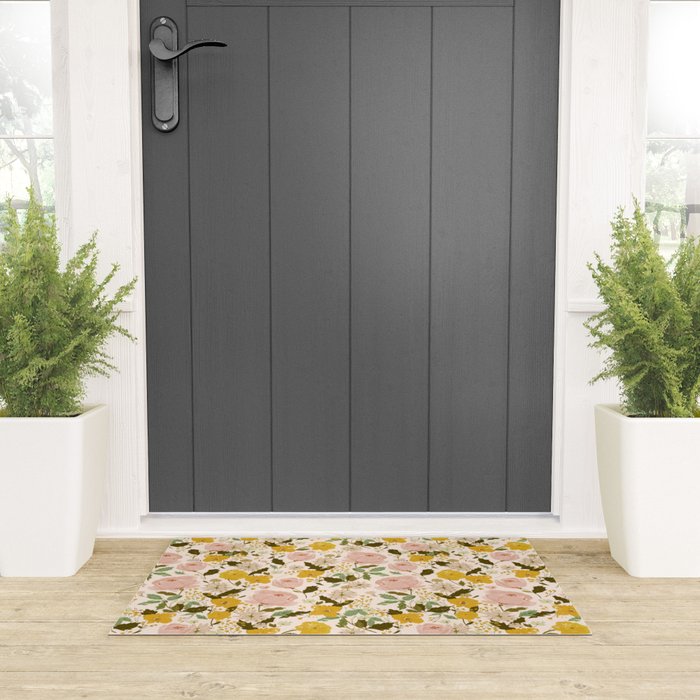 Alice's vintage garden Welcome Mat Gallery Image 3