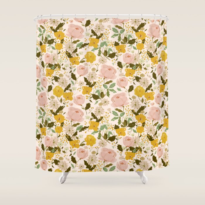 Alice's vintage garden Shower Curtain Gallery Image 1