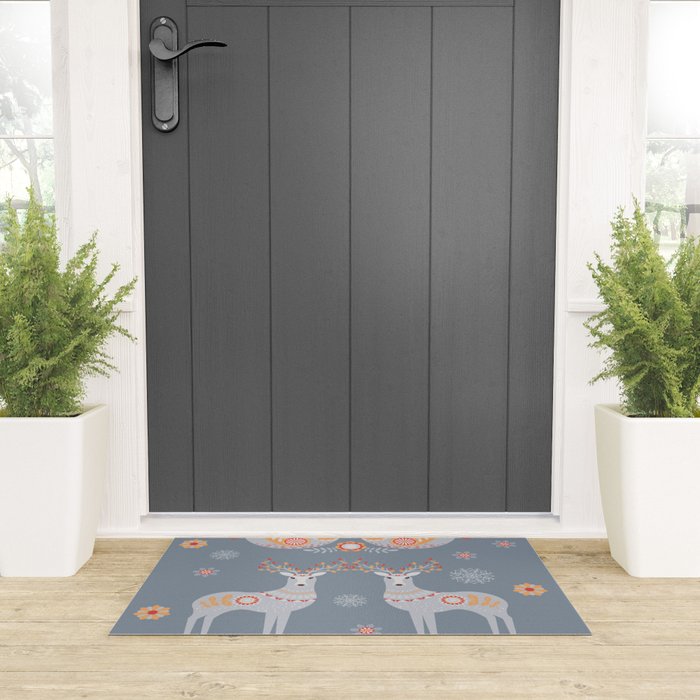 Nordic Winter Welcome Mat Gallery Image 3