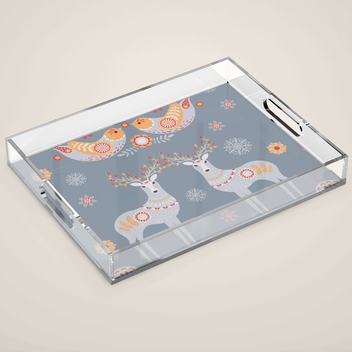 Nordic Winter Acrylic Tray Gallery Image 1