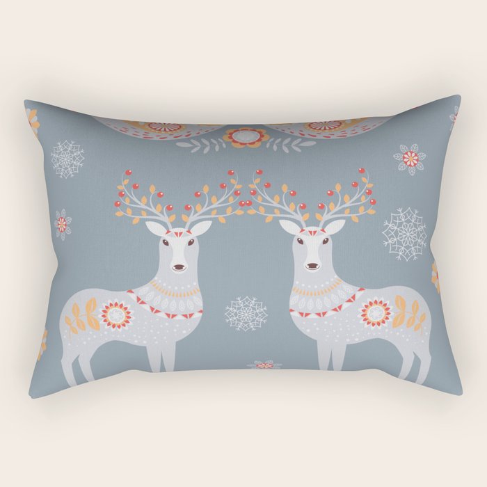 Nordic Winter Rectangular Pillow Gallery Image 2