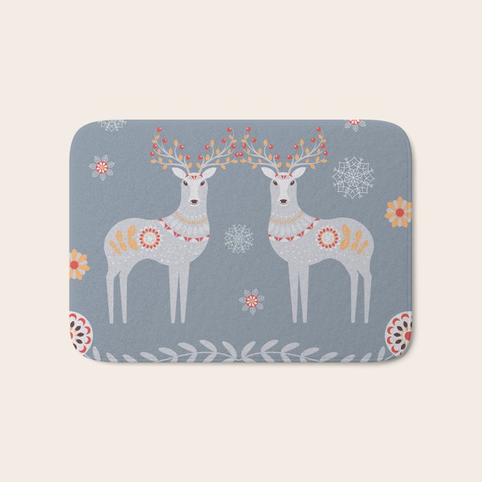 Nordic Winter Bath Mat Gallery Image 1