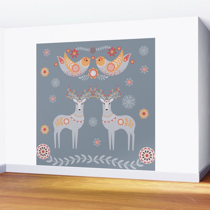 Nordic Winter Wall Mural Gallery Image 2