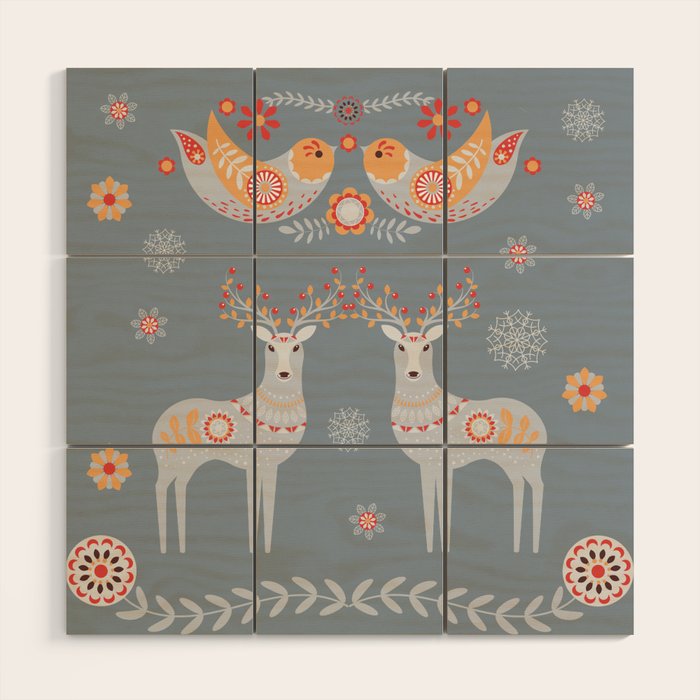 Nordic Winter Wood Wall Art Gallery Image 1