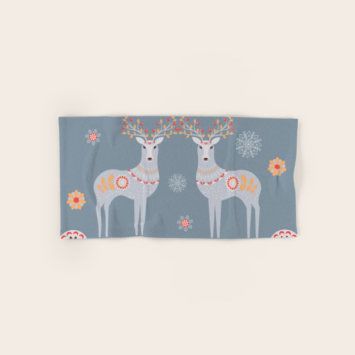 Nordic Winter Bath Towel Gallery Image 1