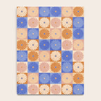 Retro Flowers Check Pattern XXII Notebook Gallery Image 4