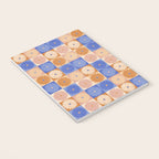 Retro Flowers Check Pattern XXII Notebook Gallery Image 3