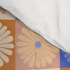Retro Flowers Check Pattern XXII Comforter Gallery Image 4