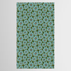 Modern Floral - Turquoise, Green and Pink Tablecloth Gallery Image 2