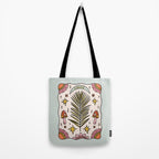 Cancer Zodiac Leaf Tote Bag Gallery Image 2