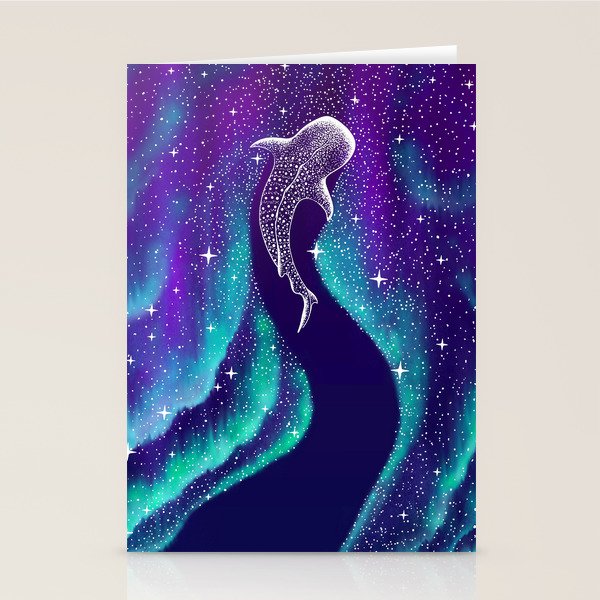 Star eater in northern lights Stationery Card Gallery Image 2