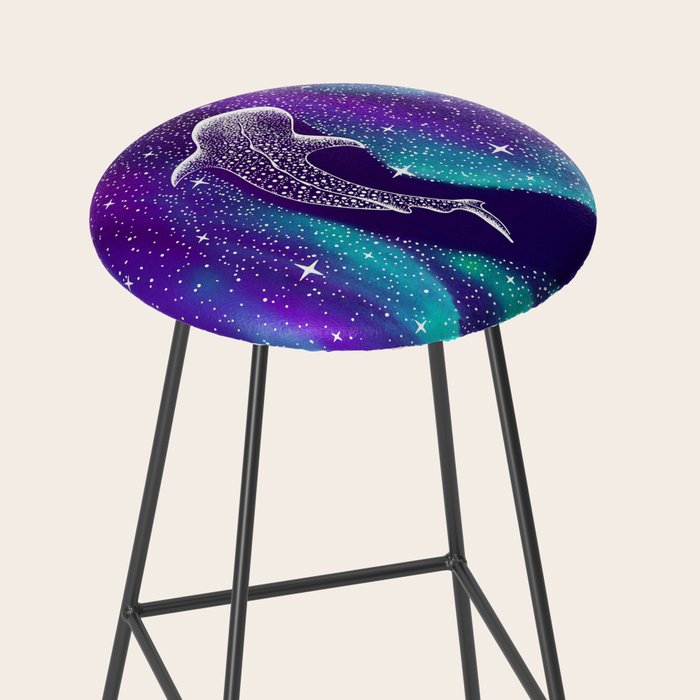 Star eater in northern lights Stool Gallery Image 2