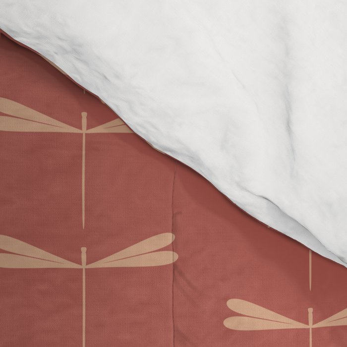 Dragonfly Pattern XVI Rose Pink Comforter Gallery Image 4