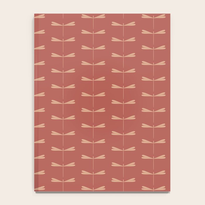 Dragonfly Pattern XVI Rose Pink Notebook Gallery Image 4