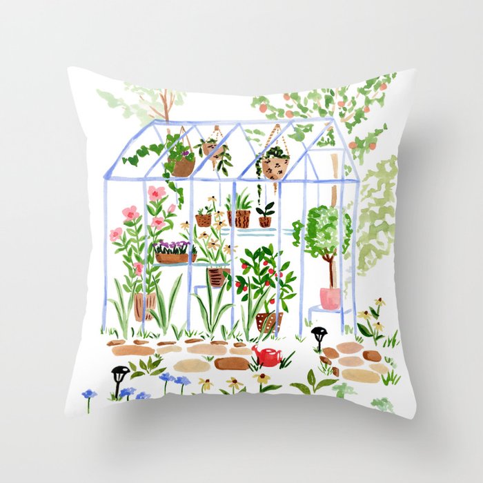 In the Garden Throw Pillow Gallery Image 6