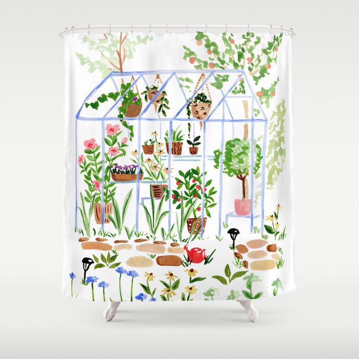In the Garden Shower Curtain Gallery Image 1