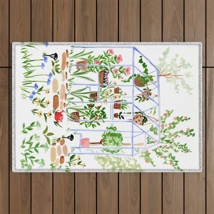 In the Garden Outdoor Rug Gallery Image 1