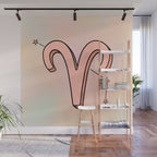 Aries Symbol Wall Mural Gallery Image 1