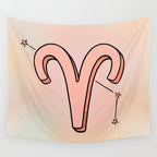 Aries Symbol Wall Tapestry Gallery Image 4