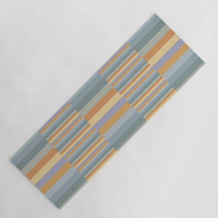 Mixed Stripes Pattern XVI Beachy Colors Yoga Mat Gallery Image 1