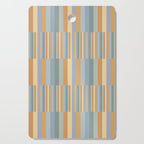 Mixed Stripes Pattern XVI Beachy Colors Cutting Board Gallery Image 1