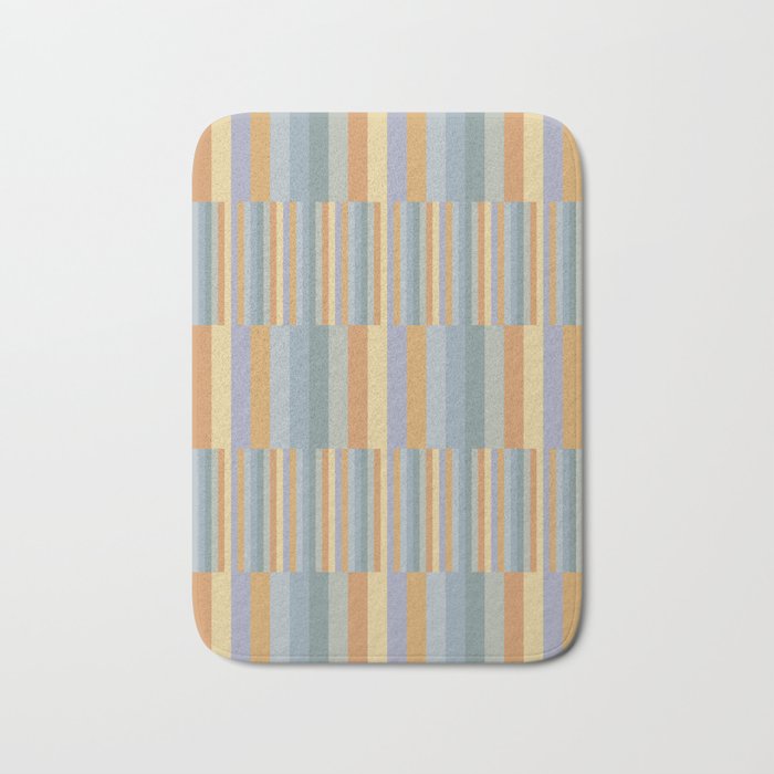 Mixed Stripes Pattern XVI Beachy Colors Bath Mat Gallery Image 1