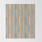 Mixed Stripes Pattern XVI Beachy Colors Throw Blanket Gallery Image 2