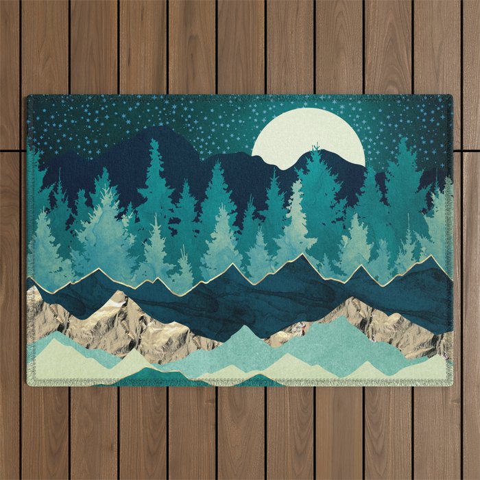 Sage Forest Outdoor Rug Gallery Image 1