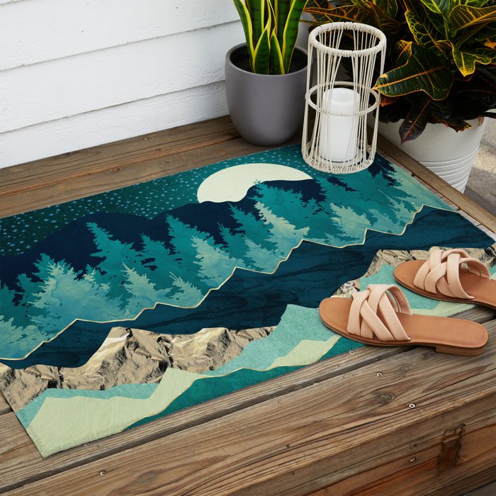 Sage Forest Outdoor Rug Gallery Image 2