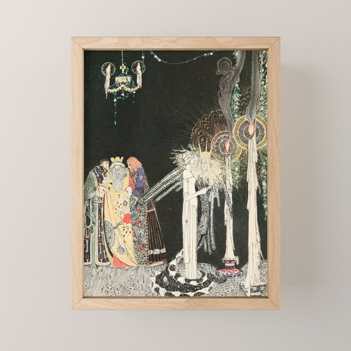 Art by Kay Nielsen from "East of the Sun and West of the Moon" (1914) Mini Art Print Gallery Image 1