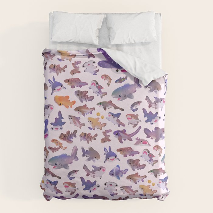 Shark day2 - bright Duvet Cover Gallery Image 6