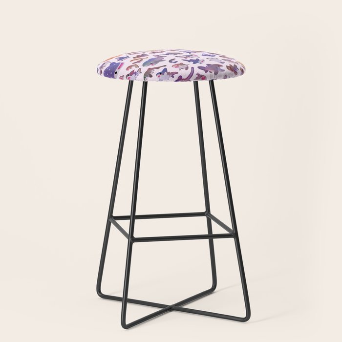 Shark day2 - bright Stool Gallery Image 1